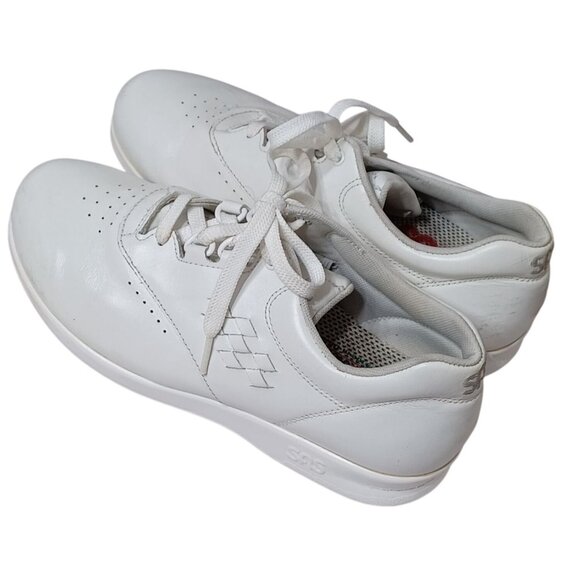 SAS Free Time Womens White Leather Perforated Walking Shoes Size 6.5 M - Picture 7 of 8